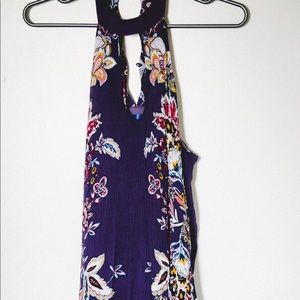 Floral Halter Neck Dress